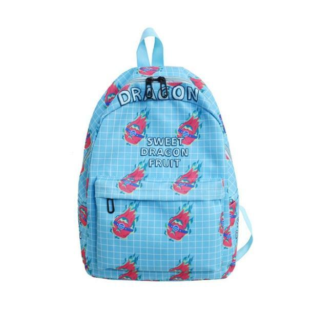 Y2K Dragon Fruit Backpack: Trendy 90s Aesthetic for Summer Outfits