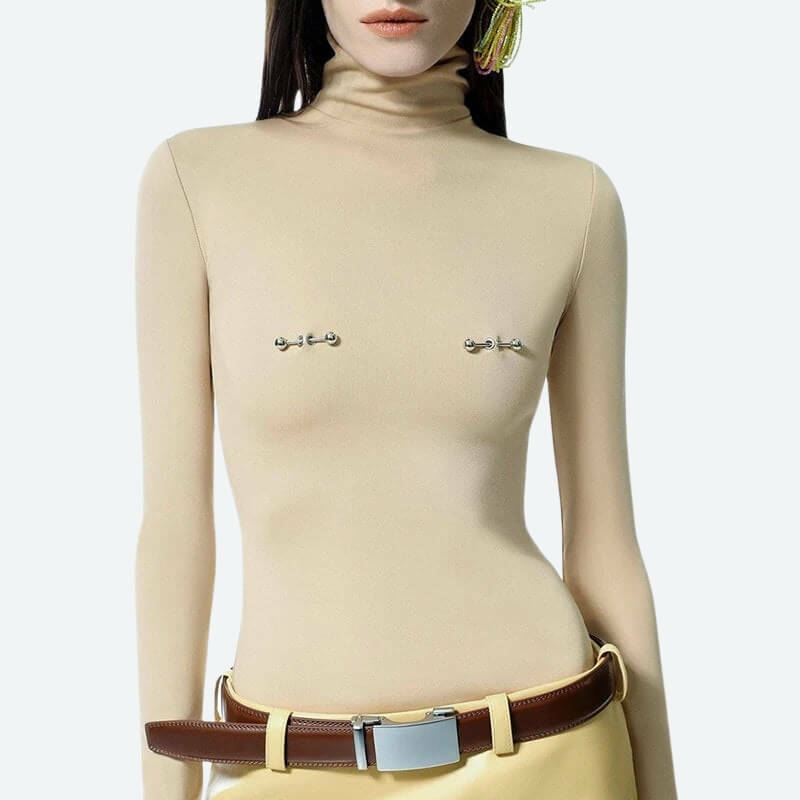 Y2K Fashion Bodycon Piercing Top for Trendy Summer Outfits