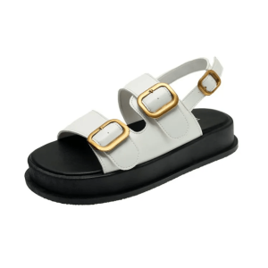 Y2K Fashion Buckle Platform Sandals for Summer Outfits & Grunge Style