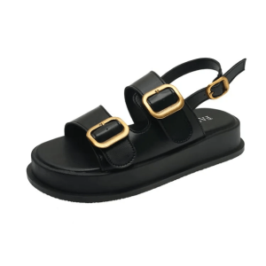 Y2K Fashion Buckle Platform Sandals for Summer Outfits & Grunge Style