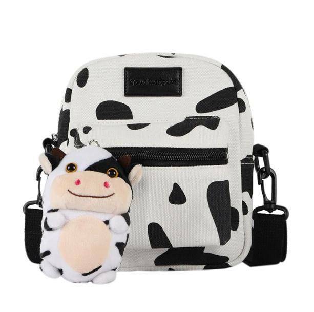 Y2K Fashion Crazy Cow Bag: Trendy Grunge Aesthetic Accessory