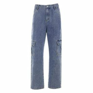 Y2K Fashion Deep Pockets Baggy Jeans for Effortless Summer Outfits