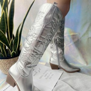 Y2K Fashion Disco Cowgirl Knee-High Boots for Trendy Summer Outfits