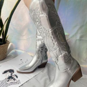 Y2K Fashion Disco Cowgirl Knee-High Boots for Trendy Summer Outfits