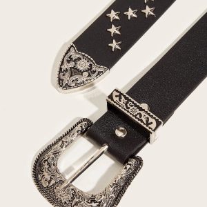 Y2K Fashion Disco Cowgirl Star Belt for Trendy Summer Outfits