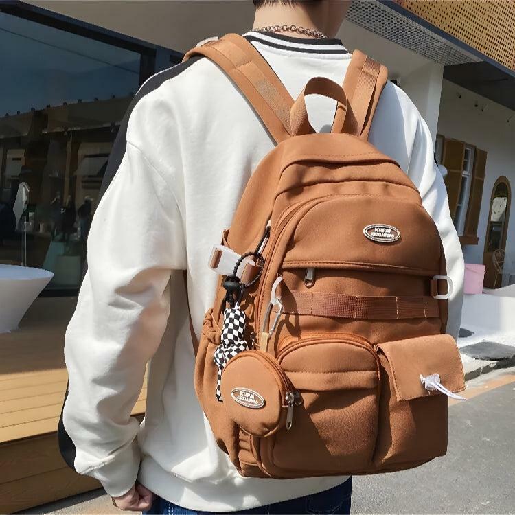 Y2K Fashion Extra Pockets Casual School Backpack for Trendy Outfits