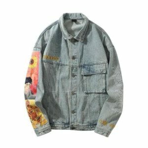 Y2K Fashion Famous Artist Denim Jacket for Trendy Summer Outfits