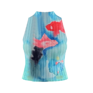 Y2K Fashion Fish In The Sea Top: Trendy Summer Outfit Essential