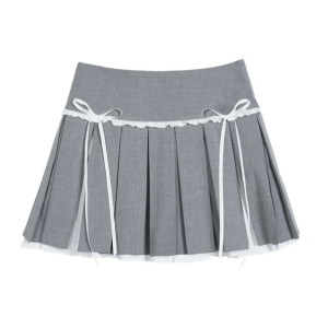 Y2K Fashion French Aesthetic Mini Skirt for Trendy Summer Outfits