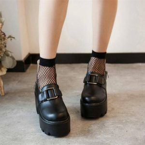 Y2K Fashion Harajuku Platform Shoes for Trendy Summer Outfits