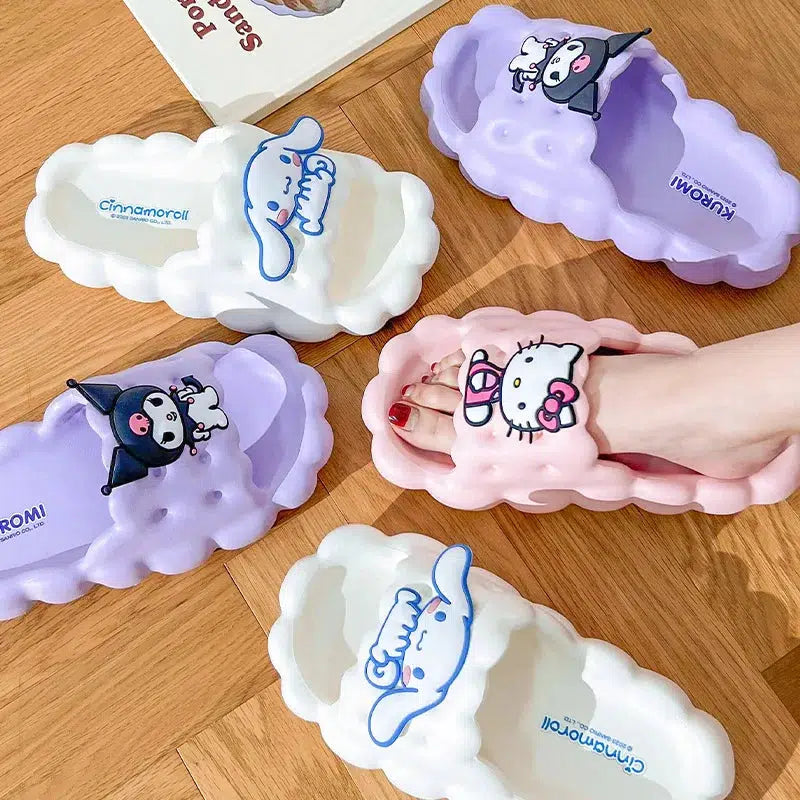 Y2K Fashion Hello Kitty Cloud Slippers for Cozy Summer Vibes