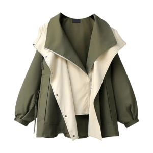 Y2K Fashion High Neck Loose Jacket for Effortless Summer Style