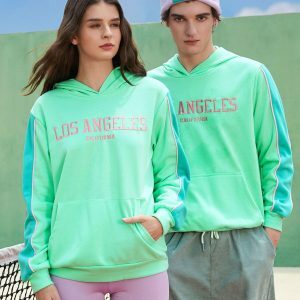 Y2K Fashion Los Angeles Couple Hoodie - Trendy Grunge Aesthetic Wear