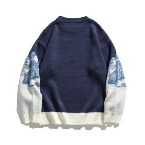 Y2K Fashion Mountain Peak Sweater: Cozy Grunge Style for Summer Vibes