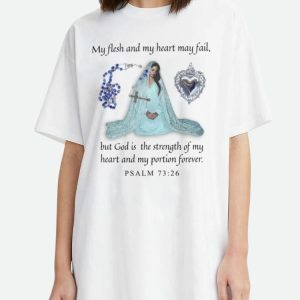 Y2K Fashion Psalm 73:26 Tee - Vintage Grunge Aesthetic Top