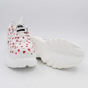 Y2K Fashion Red Hearts Sneakers: Trendy Summer Footwear for Stylish Outfits