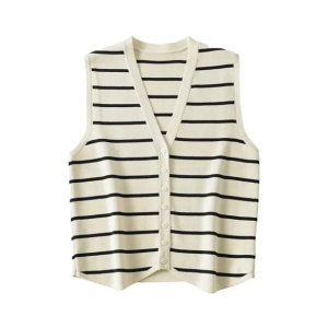 Y2K Fashion Sailor Knitted Vest - Trendy Summer Layering Essential