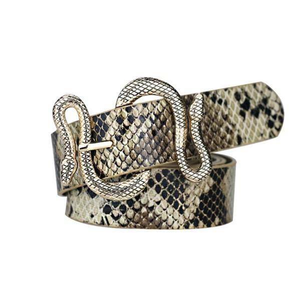 Y2K Fashion Snake Buckle Belt for Grunge and 90s Inspired Outfits