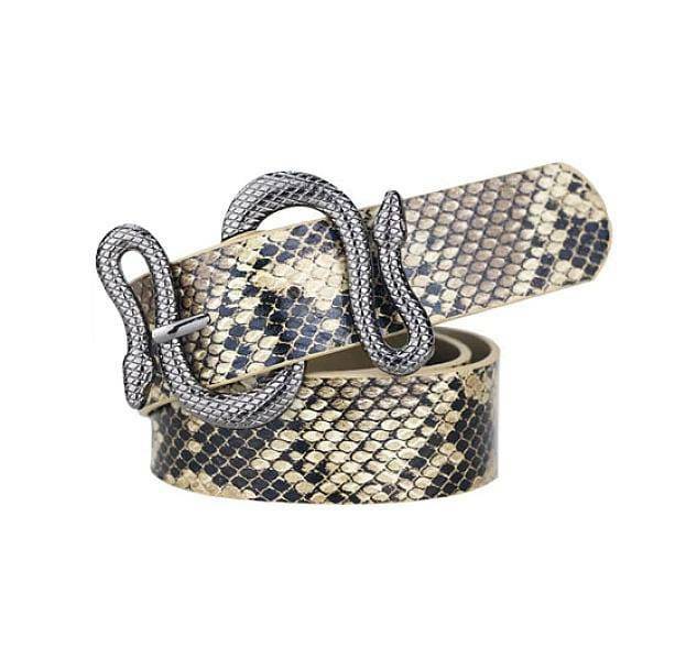 Y2K Fashion Snake Buckle Belt for Grunge and 90s Inspired Outfits