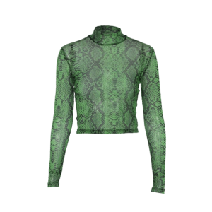 Y2K Fashion Snake Skin Top: Trendy Grunge Aesthetic for Summer Outfits