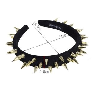 Y2K Fashion Spiky Headband for Grunge and 90s Aesthetic Outfits