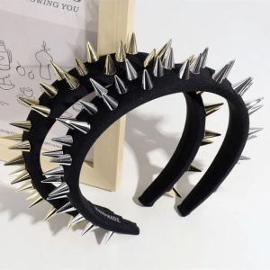 Y2K Fashion Spiky Headband for Grunge and 90s Aesthetic Outfits