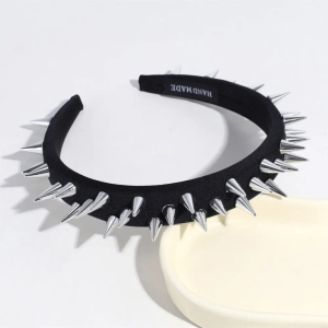 Y2K Fashion Spiky Headband for Grunge and 90s Aesthetic Outfits