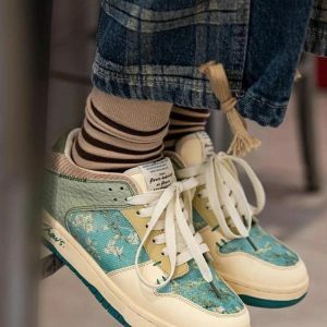 Y2K Fashion Van Gogh Almond Blossom Sneakers for Trendy Summer Outfits