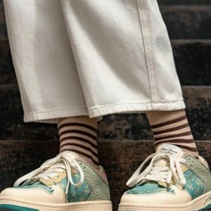 Y2K Fashion Van Gogh Almond Blossom Sneakers for Trendy Summer Outfits