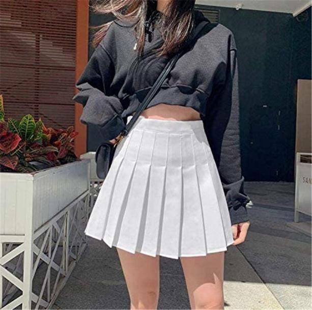 Y2K Fashion White Tennis Skirt: Trendy Summer Outfit for Effortless Style