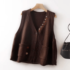 Y2K Grunge Aesthetic Goblincore Vest Sweater for Trendy Outfits