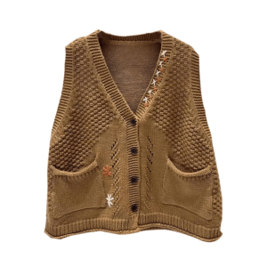 Y2K Grunge Aesthetic Goblincore Vest Sweater for Trendy Outfits