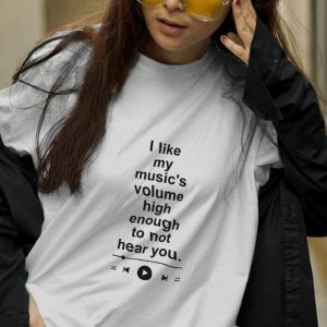 Y2K Grunge Aesthetic 'I Like My Music's Volume' Graphic Tee