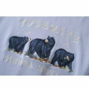 Y2K Grunge Aesthetic Nevada Bear Sweatshirt for Trendy Summer Outfits