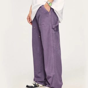 Y2K Grunge Aesthetic Soft Boy Cargo Pocket Pants for Trendy Outfits