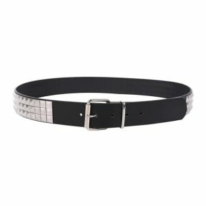 Y2K Grunge Style Side Studs Belt for Trendy Outfits & Aesthetic Looks