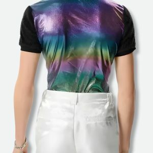 Y2K Hologram Top: Trendy Summer Outfit for a Grunge Aesthetic