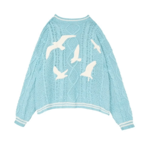 Y2K-Inspired 90s Baby Sweater: Retro Grunge Aesthetic for Trendy Outfits