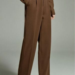 Y2K-Inspired Classiccore Tailored Suit Pants for Effortless Style