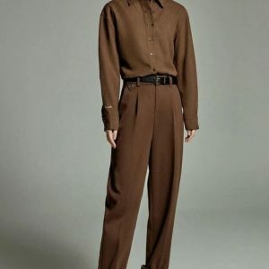 Y2K-Inspired Classiccore Tailored Suit Pants for Effortless Style