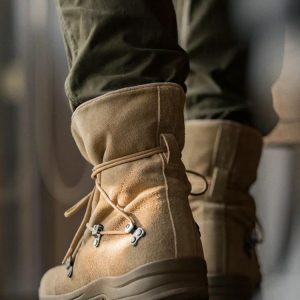 Y2K-Inspired Lace-Up Army Style Hiking Boots for Trendy Summer Outfits