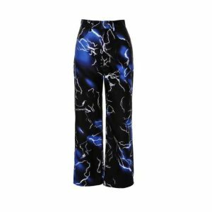 Y2K Lightning Pants: Trendy Cargo Style for Summer Outfits & Grunge Vibes