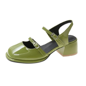 Y2K Mary Jane Square Toe Shoes for Trendy Summer Outfits