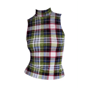 Y2K Plaid Aesthetic Tank Top for Trendy Summer Outfits