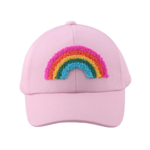 Y2K Rainbow Plush Baseball Cap for Trendy Summer Outfits