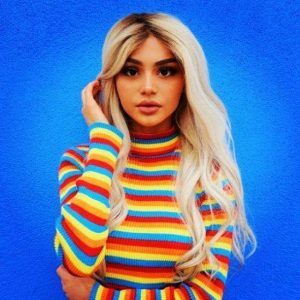 Y2K Rainbow Turtleneck Sweater for Trendy Summer Outfits & Aesthetic Looks