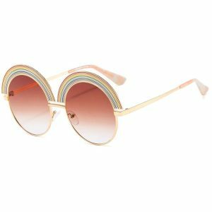 Y2K Retro Rainbow Sunglasses for Summer Outfits & Aesthetic Looks