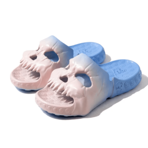 Y2K Skull Slippers: Trendy Grunge Aesthetic Footwear for Summer Vibes