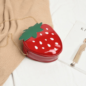 Y2K Strawberry Handbag: Cute Summer Accessory for 2000s Fashion Lovers