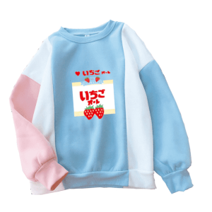 Y2K Strawberry Milk Jumper: Cute Summer Outfit for Trendy Vibes